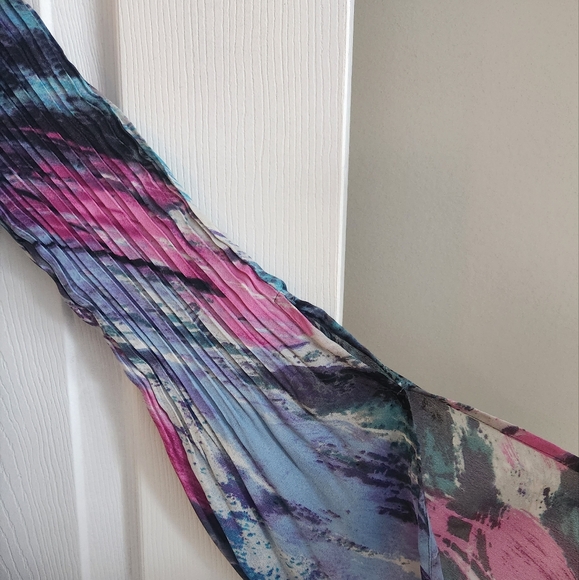 🔮Sunny Leigh - Multicolour Flare Buttonfront Blouse - Size M - Picture 5 of 8